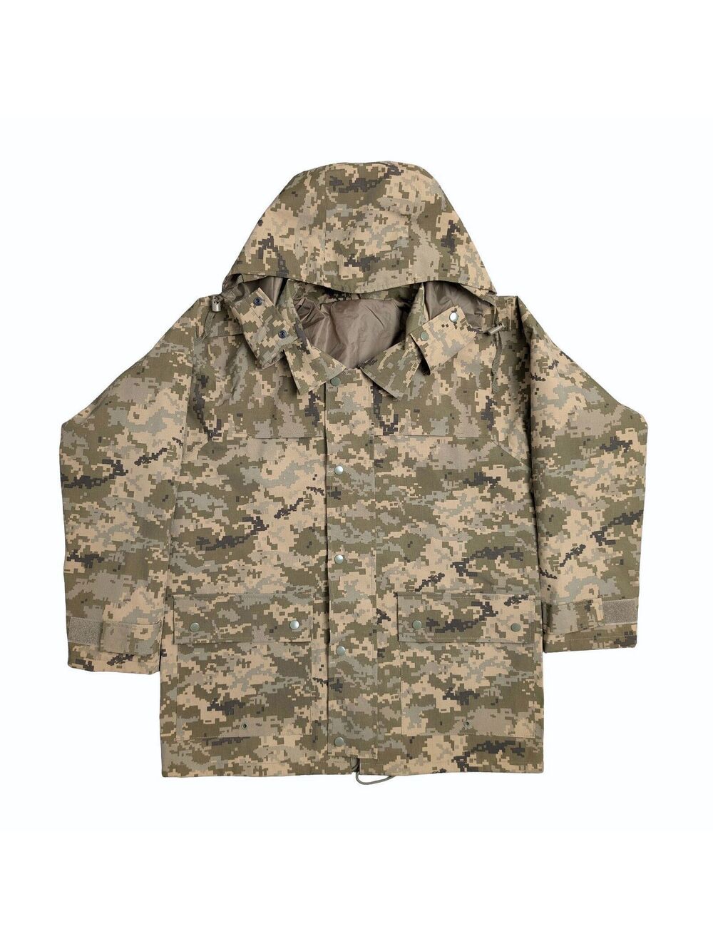 Ukrainian Army MM-14 Pixel Waterproof Hooded Jacket ZSU M